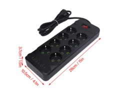 2026-as-energy control 8 vías con cable de interruptor de enchufe de pared europeo USB C de 2 m