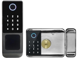 Tuya App Serrure Intelligente Extérieure Etanche Wifi Double Face D'empreintes Digitales Carte De
