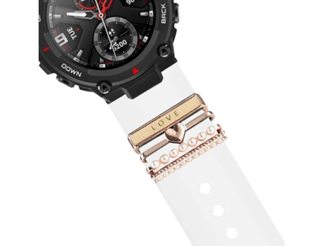 Correa Amazfit T-Rex 2 Pulsera con Adorno Love Blanco