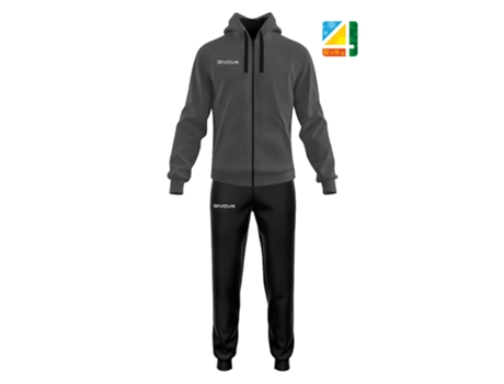 Chándal para Hombre GIVOVA (3XL - Gris)