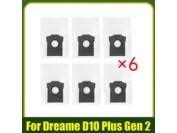 6pcs Dust Bag For D10 Plus Gen 2 Rld32gd Robot Vacuum Dust Bag Replace Parts Accessories