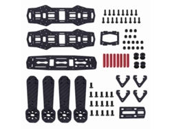 Kit De Estructura De Fibra De Carbono De 250 Mm Para Dron Cuadricóptero Fpv Qav250 (accesorio Rc)