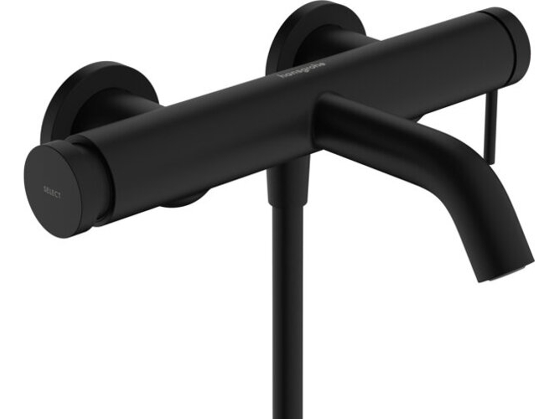 HANSGROHE Tecturis S mezclador monomando visto para bañera , 209 mm de proyección, 73422, Color: negro mate