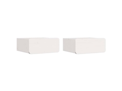 Maison Exclusive - Mesita De Noche 2 Pcs 39 X 34 X 16,5 Cm Madera Maciza De Pino
