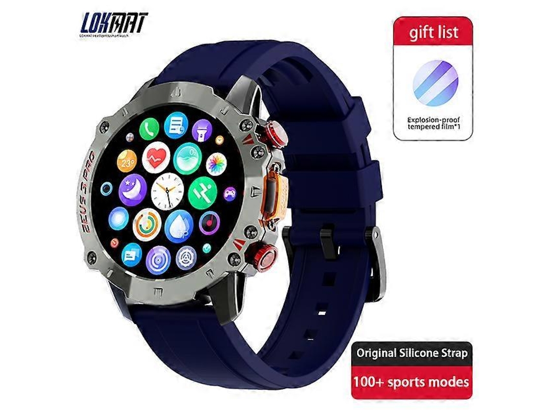 Reloj inteligente deportivo Zeus 3 Pro con Bluetooth y llamadas, resistente al agua, pantalla táctil y función de espera prolongada Ly Ebike