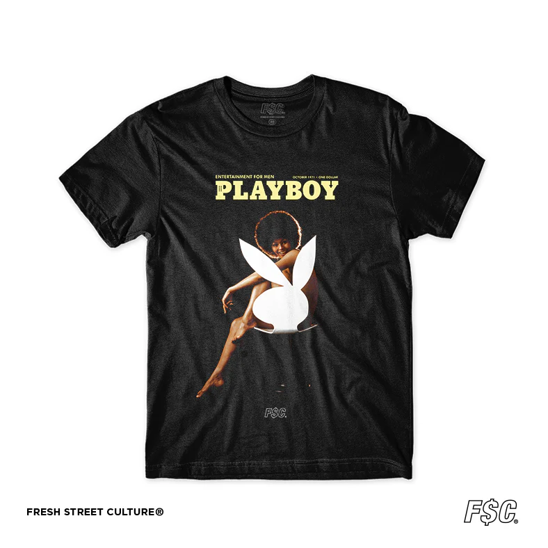 Camiseta Rockinstone Playboy 70s Black(l)