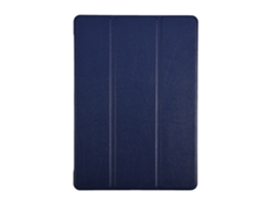Funda protectora vintage con tapa y soporte para iPad Pro de 9.7 pulgadas en azul oscuro y dorado claro