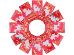 48 Sobres Rojos Para El Año Nuevo Chino, Diseño De Caballo, Papel Hongbao Para Regalos Y Fiestas