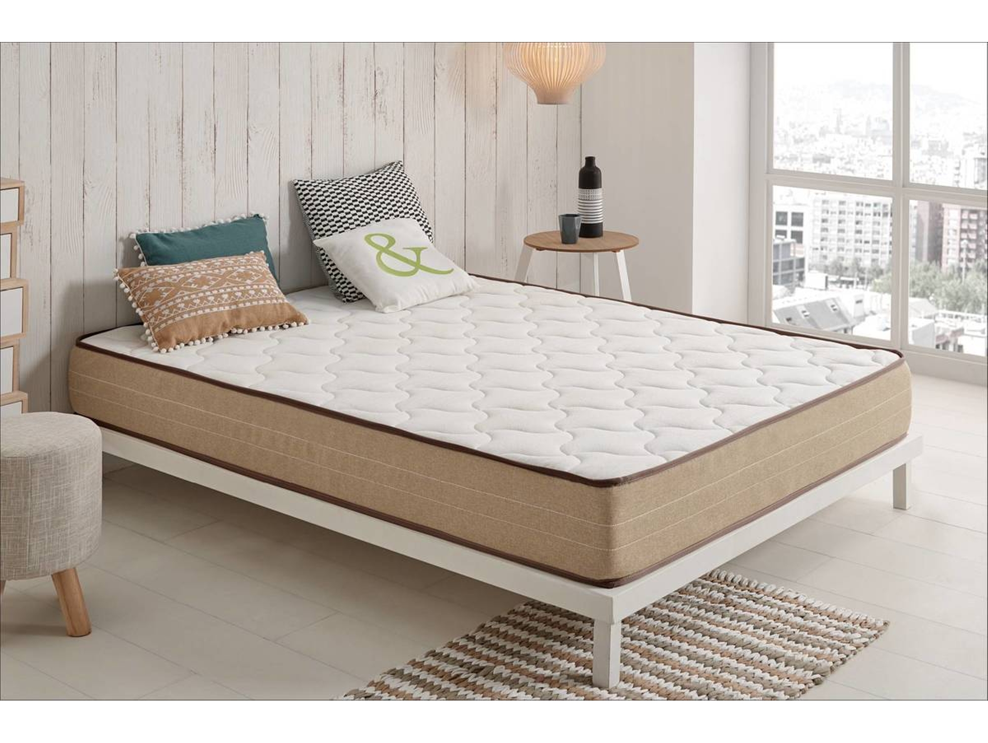Moonia Bamboo Eco fresh 140x200 cm altura 21 viscosoft 140x200cm cama de matrimonio colchones alta