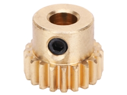 Engranaje de latón de 20 dientes, módulo de 0,8 mm, orificio redondo de 6 mm, piezas para robots industriales 4304 0006 0020 | Sin marca