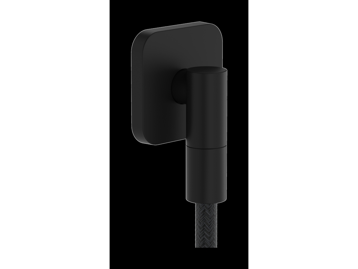 Conexión de pared Fixfit Fine Q con seccionador, 28884670, negro mate Hansgrohe