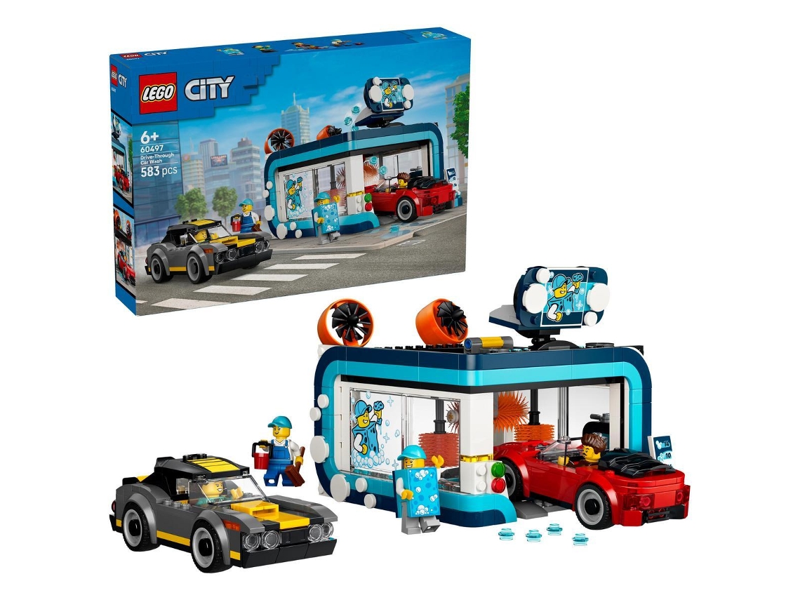 Lego® 60497 City Túnel De Autolavado De Juguete Con 2 Maquetas De Coches