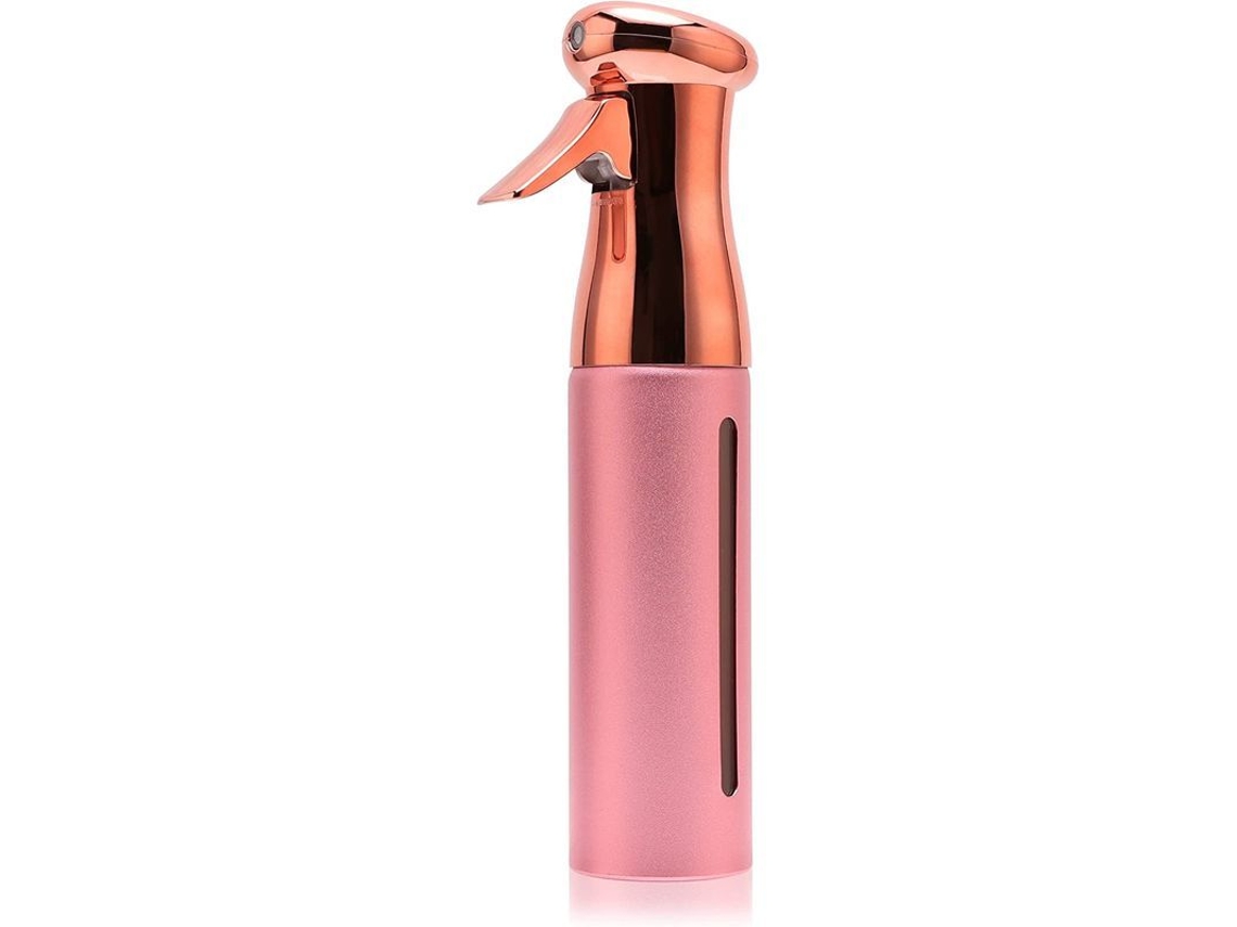Laca Para El Cabello Estilo Salón, Pulverizador De Niebla Fina Continua De 295 Ml (10 Oz), Sin Aerosol, Color Rosa Rojo.