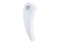 Cabeza Adaptadora De Pivote Compacta Para Palanca De 3/8 De Pulgada Para Llave De Carraca, Color Plata.