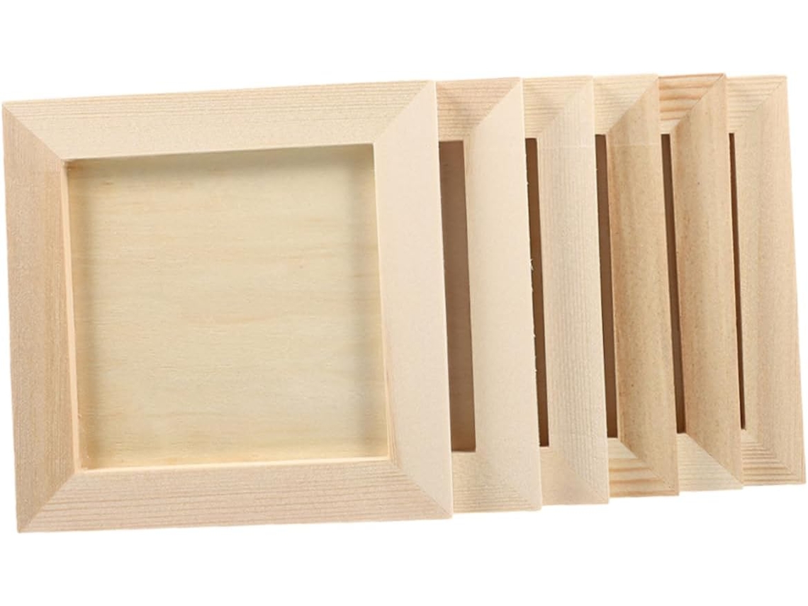 Juego De 6 Piezas En Blanco Para Pintar Con Arcilla Y Realizar Actividades Creativas, Juego Decorativo.