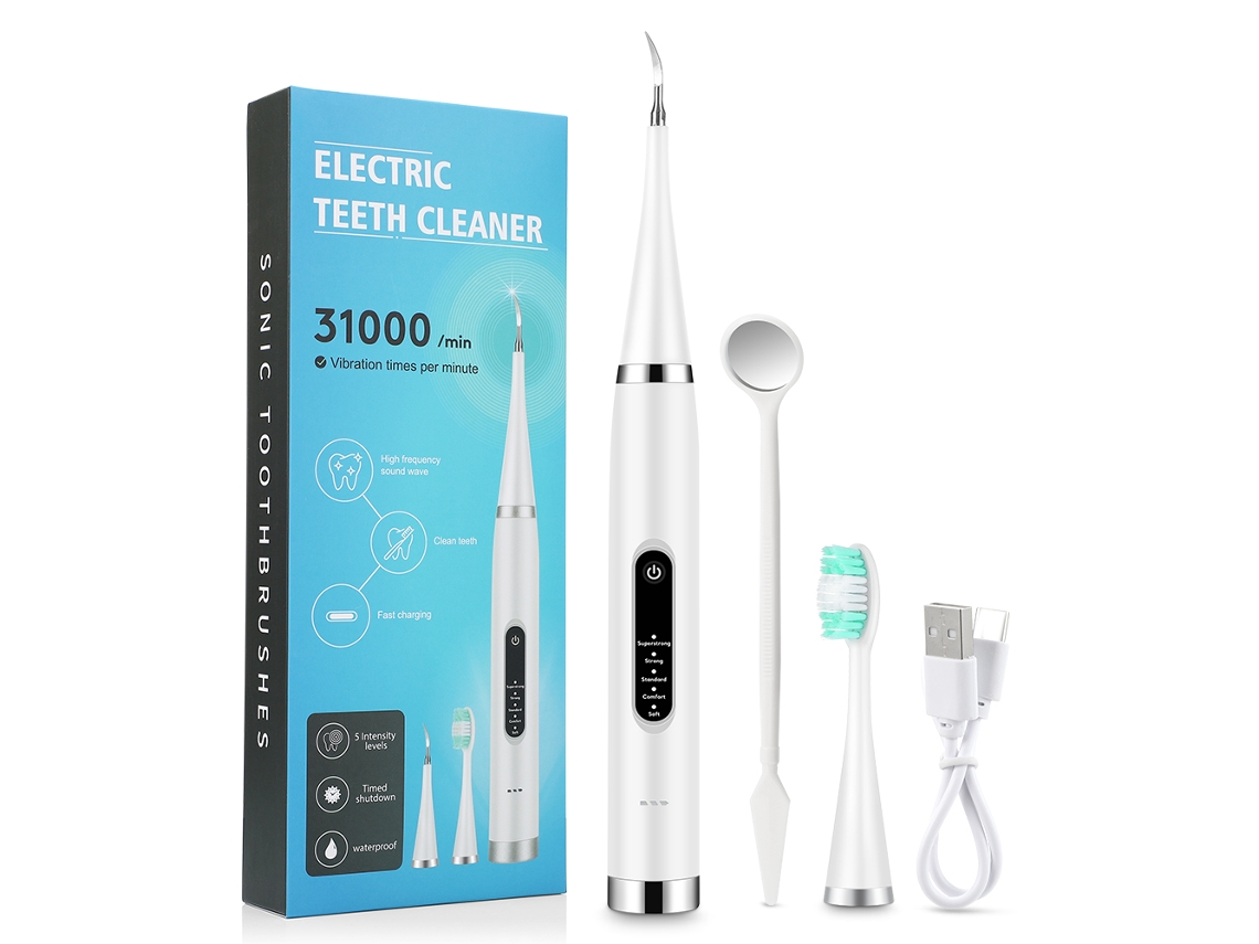 (tipo B) Escáner Dental Ultrasónico Eléctrico, 5 Modos, Puede Eliminar La Cal Y El Sarro.