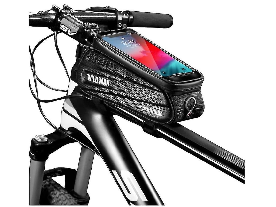 Bolsa para cuadro de bicicleta USHION negra