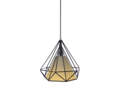 Lámpara Colgante Industrial Vintage De Hierro Con Jaula De Diamante Para Sala De Estar Y Restaurante 110-240v 0-60w