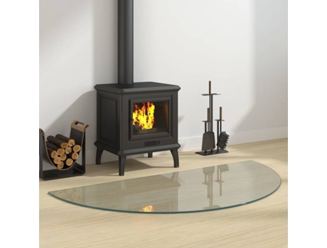 Placa De Vidrio VIDAXL Para Chimenea Semicircular 1200x600 mm