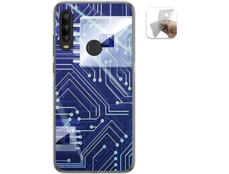 Carcasa Alcatel 1SE 2020 TUMUNDOSMARTPHONE Circuito Multicolor