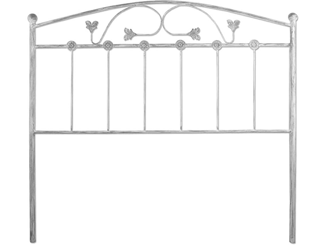 Cabecero de Forja FACTORY MUEBLES Manchego, Blanco Plata Cama de 135 cm (140 cm x 125)