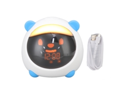 Reloj despertador infantil con función de temporización, conexión wifi, inteligente, para entrenamiento del sueño, control remoto, color azul, compatible con