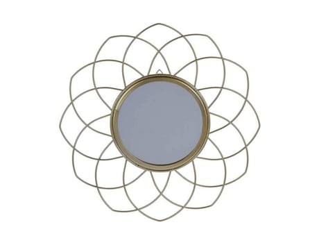Espejo de Pared BIGBUY HOME (Dorado)