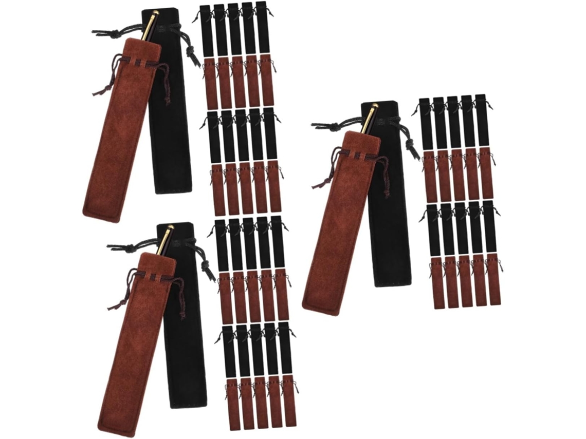 Nuobesty De 150 Estojos Com Cordão Para Canetas, Lápis E Outros Materiais.