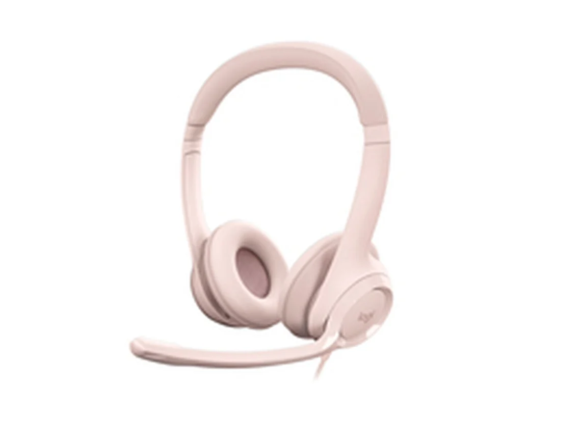 Auriculares con Cable LOGITECH H390 (On Ear - Micrófono - Rosa)