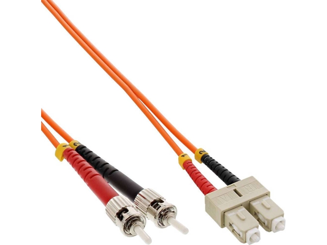 Cable de Fibra Óptica INLINE (50 cm - Naranja)