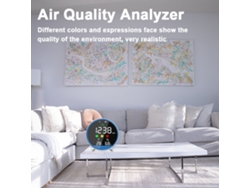 Detector Portátil De Co2 Para Interiores, Termohigrómetro Multifuncional, Analizador Inteligente De Calidad Del Aire Para El Hogar.