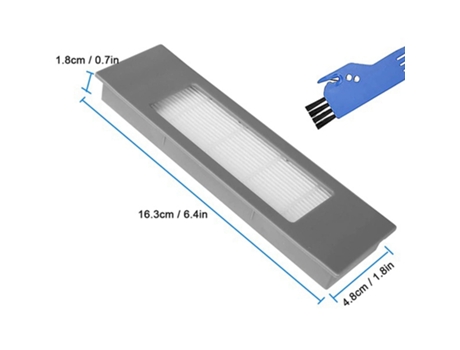 Piezas de fregona con filtro de Cepillo Lateral de rodillo para Robot aspirador híbrido Ecovacs Deebot Ozmo 920/950 Yeedi 2