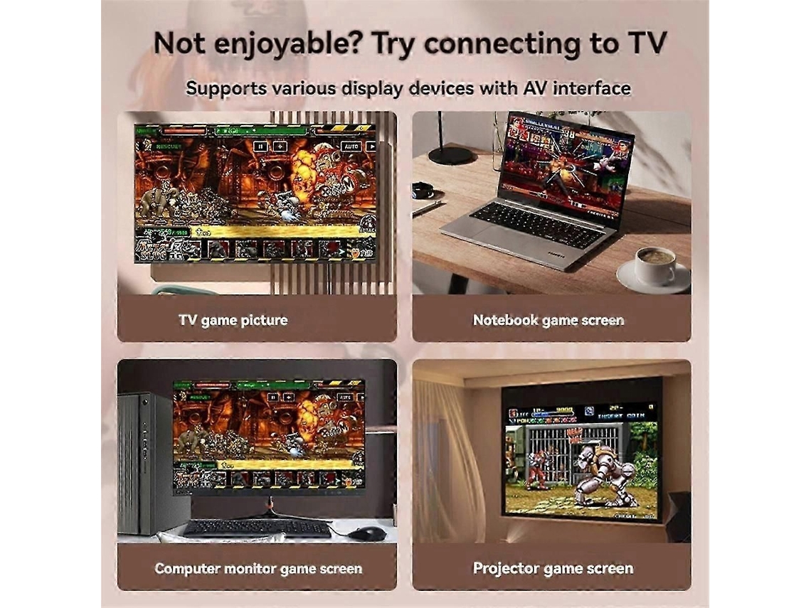 Consola de juegos portátil Dy 19 con más de 10.000 juegos, para dos jugadores, pantalla de 3,2 pulgadas, estilo arcade retro nostálgico. GOKOCO