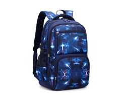 Mochila estudiantil Cielo Estrellado, conjunto de tres piezas, Mochila espacial azul