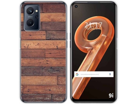 Carcasa Realme 9i TUMUNDOSMARTPHONE Dibujos Madera 03 Multicolor