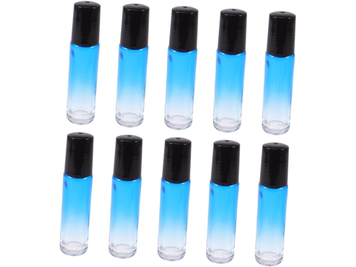 Conjunto De 10 Mini Frascos Para Óleos Essenciais E Recipiente Portátil Para Viagens.