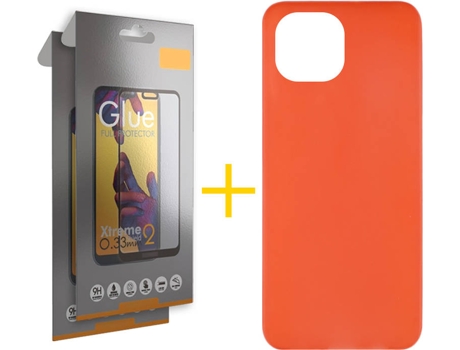 Kit Funda + 2 Protectores de Pantalla Apple iPhone 13 SKYHE Liso Rojo