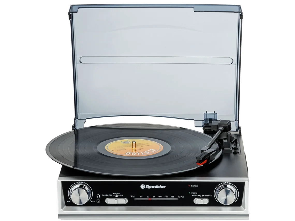 Tocadiscos Vinilo 33/45/78 Rpm ROADSTAR Ttr-8634 Negro