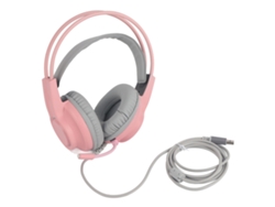 Auriculares Gaming Con Micrófono Cableado 7.1 Usb Montados En La Cabeza Para Computadora De Escritorio Rosa H200