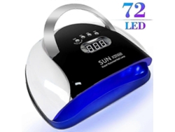 Lámpara de secado de uñas UV LED Sun X22 Max 25 26 para esmalte en gel con 72 perlas, secado rápido, base negra GOKOCO