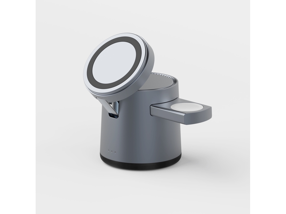Estación de Carga Magsafe Rápido Sem Fio para Apple YEMAESRE Gris
