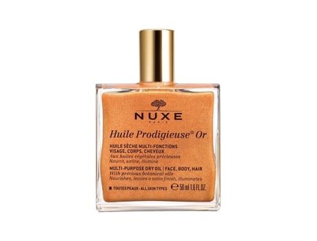 Aceite Corporal NUXE Huile Prodigieuse OR Seco para Rosto, Cuerpo y Cabello (50 ml)