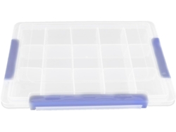 Almacenamiento Plástico Transparente Impermeable Resistente Desgaste Múltiples Compartimentos Componentes