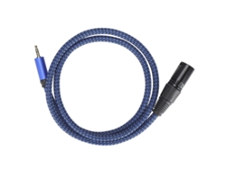 Cabo Xlr Macho Para 3,5mm Jack Sinal Balanceado Microfone 24awg 1m Jd6043