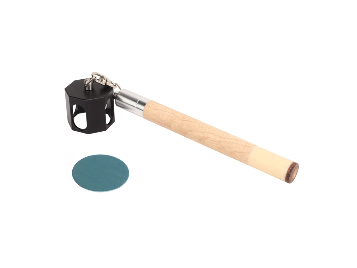Soporte portátil 2 en 1 para billar y snooker Kklv con pinza para puntas de taco de billar