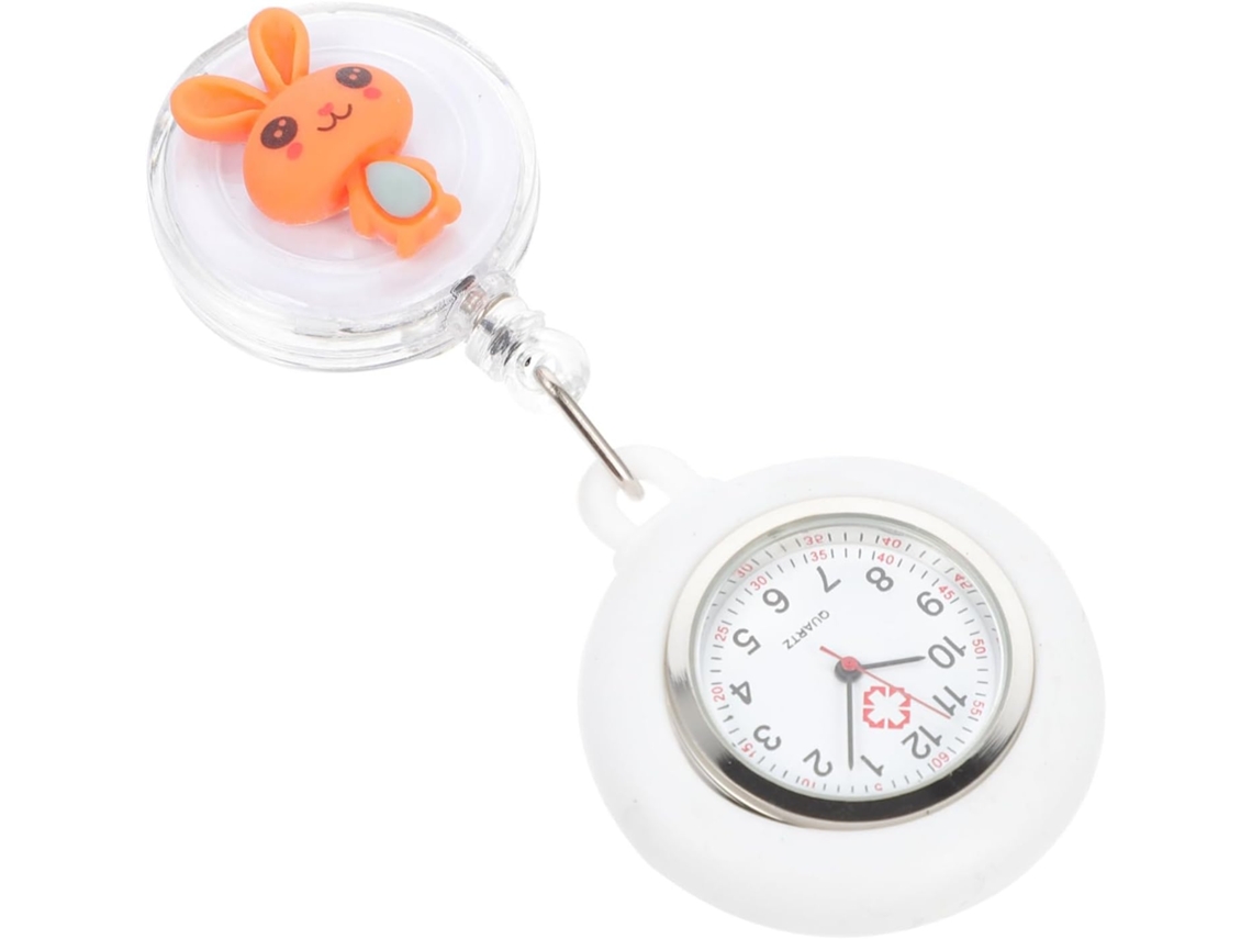 Reloj Bolsillo Enfermeras Diseño Conejo Colgante Cuidadores Adorable Dibujos Animados Pantalla Digital Fácil