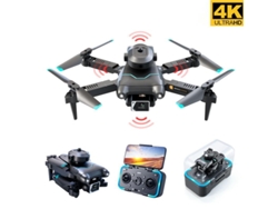 Mini Drone con cámara 4K HD Evitación de obstáculos de 360 (Cámara única - Duración de la batería: 15 min - Negro)