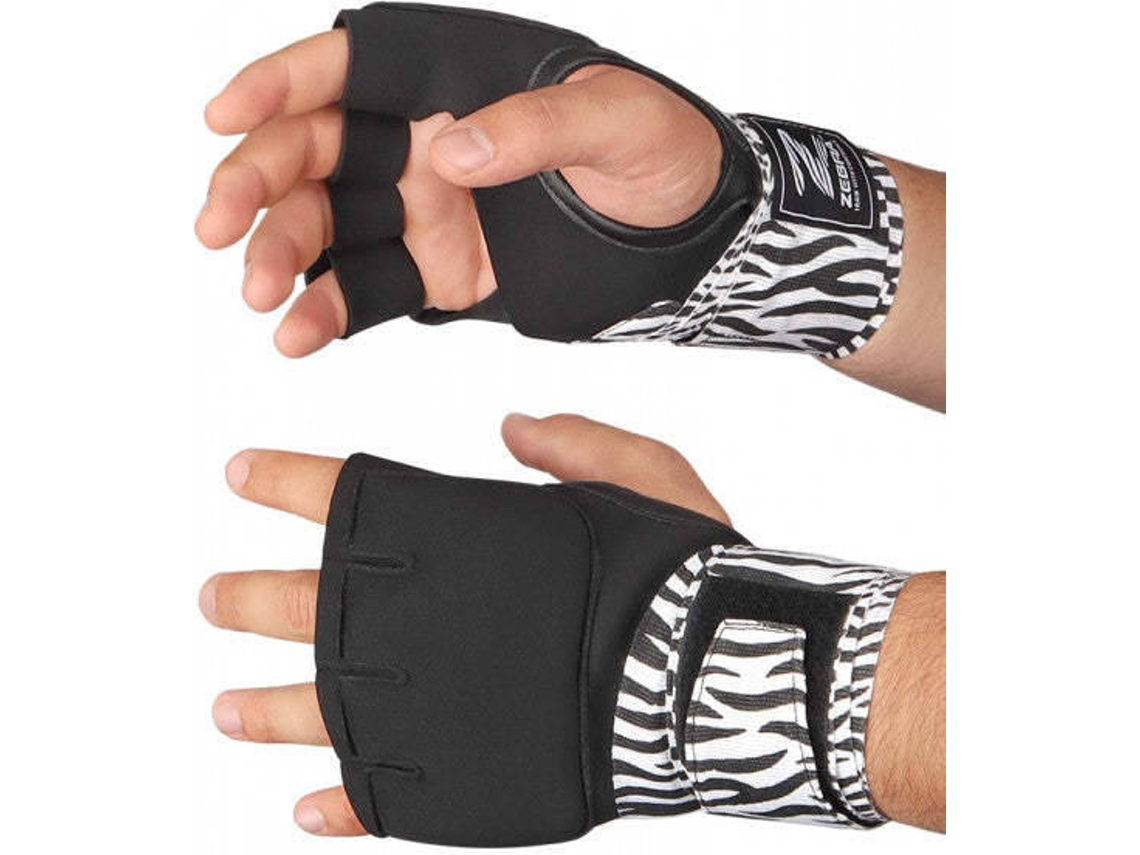 Guantes De Combate ZEBRA Pro (Negro, Blanco - S-M)