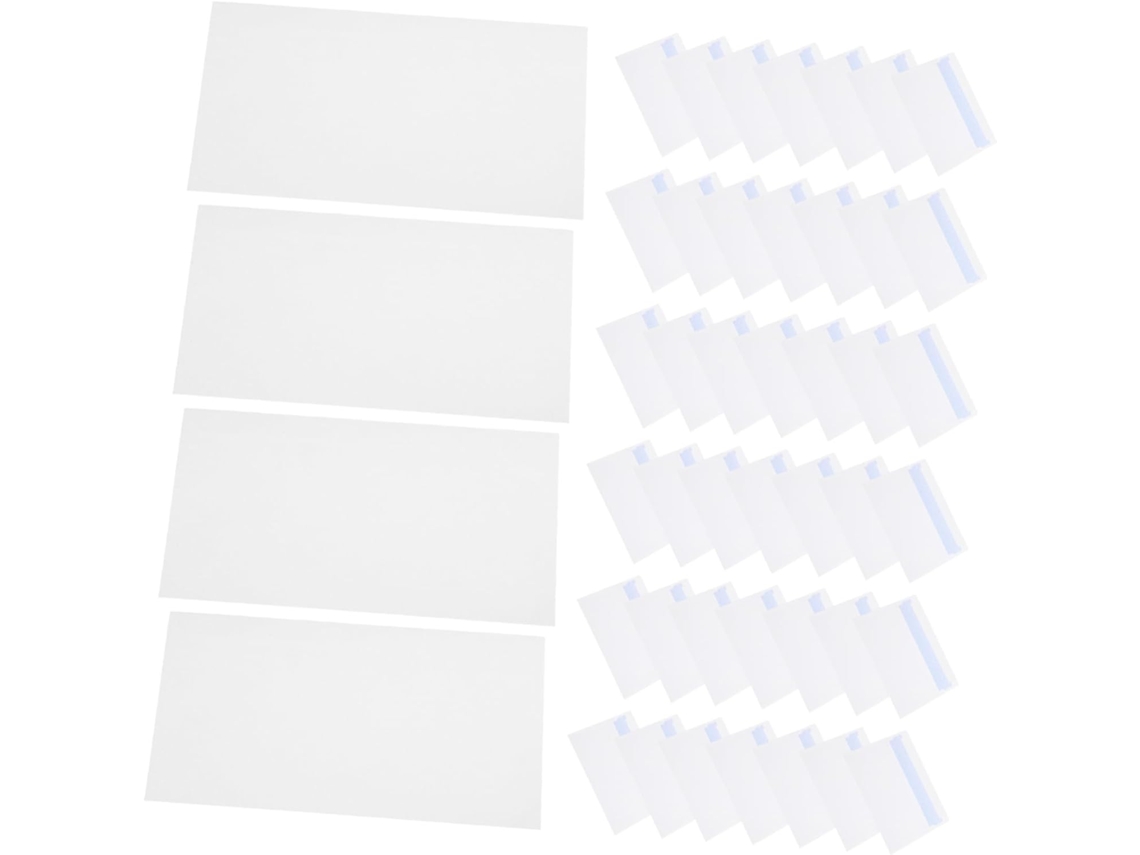 50 Sobres Autoadhesivos Tamaño Carta, Sobres Blancos Autoadhesivos Para Cartas