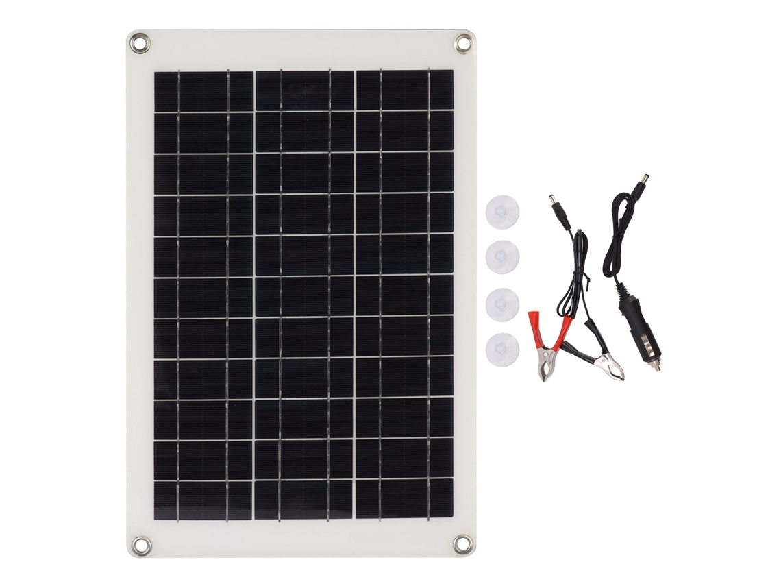 Kit De Panel Solar Policristalino Flexible De 20 W Con 2 Interfaces Usb Para Carga Fotovoltaica.